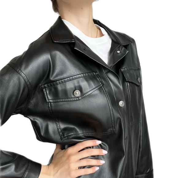 Zara Leather Jacket - Picture 1 of 4